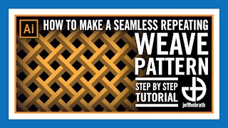 How to Make a Weave Seamless Repeating Pattern Vector in Adobe Illustrator | Jeff Hobrath Art Studio
