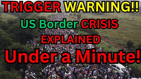 The REAL US Borders CRISIS explained UNDER 1 Minute!