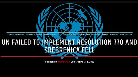 UN Peacekeepers Ran The Black Market While Srebrenica Fell