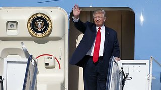 President Trump arrives in Palm Beach County