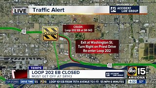 Loop 202 shut down after serious crash