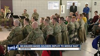 More than a dozen Milwaukee-based soldiers heading to the Middle East
