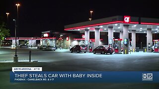 PHX PD: Suspect steals car with baby inside near I-17 and Camelback