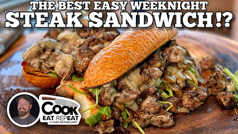 The Best Easy Weeknight Steak Sandwich!? | Blackstone Griddles