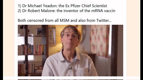 A Final Warning from Former Pfizer Chief Scientist Michael Yeadon