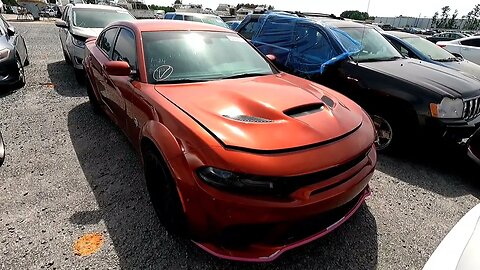 Hellcat Widebody Live Auction Copart! How High Will It Go? 50 Percent Off?