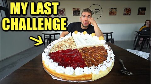 I AM RETIRING AFTER THIS CHALLENGE DESTROYED ME... World's Biggest Cheesecake Challenge