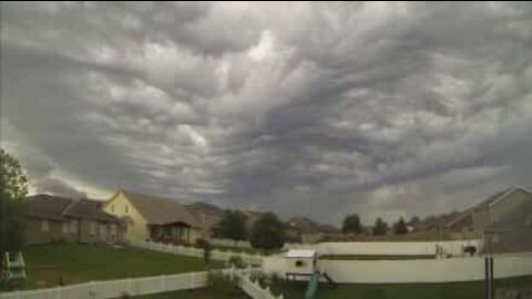 Time-lapse di un fenomeno atmosferico in Nebraska