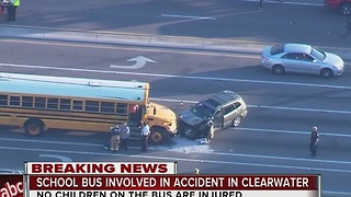 School bus involved in accident in Clearwater