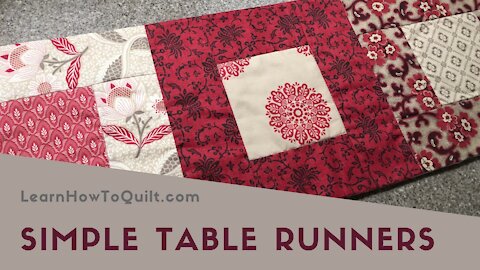 Simple Table Runners