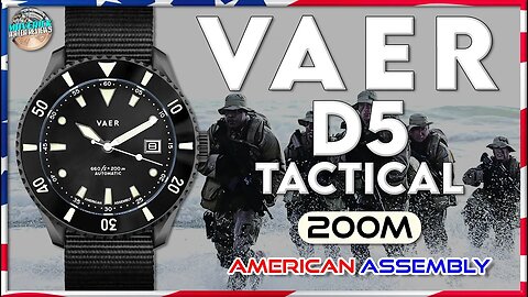 100% American Assembly! | VAER D5 Tactical 42mm 200m Automatic Diver Unbox & Review