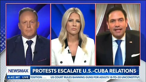 Senator Rubio Joins Sean Spicer on Newsmax TV to Discuss Cuba and the Evils of Socialism