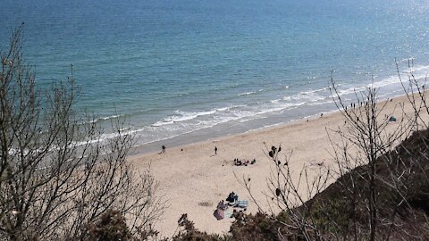 Bournemouth Beach in the afternoon. April 18, 2021. Gorgeous!