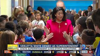 State Superintendent declines Verletta White's appointment as BCPS Superintendent