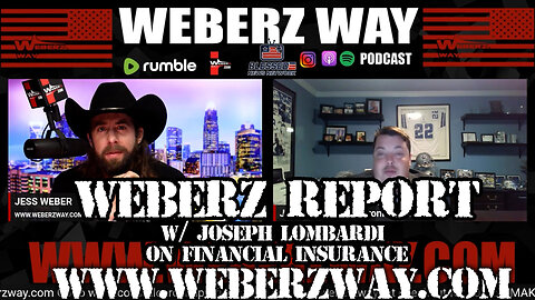 WEBERZ REPORT - w/ JOSEPH LOMBARDI ON FINANCIAL INSURANCE, AND WHY NOT TO BUY GOLD, OR HAVE 401K