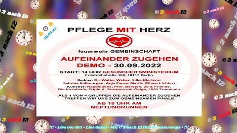 🔔🕑🔔 Aufeinander Zugehen - Gemeinsam zum Neptunbrunnen - Live aus Berlin - 30.09.22