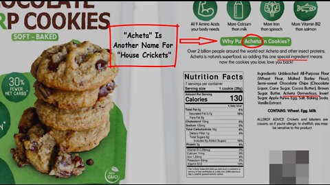 DID YOU KNOW: SOME BIG FOOD COMPANIES ARE ADDING CRICKETS TO COOKIES, SNACKS, & BREAD