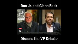 Trump JR and Glenn Beck discuss the VP debate