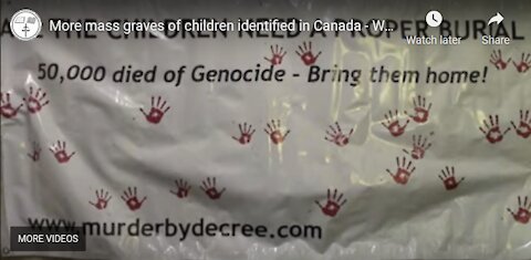 (MIrrored) - More mass graves of children identified in Canada - War Crimes trial, independent digs to commence