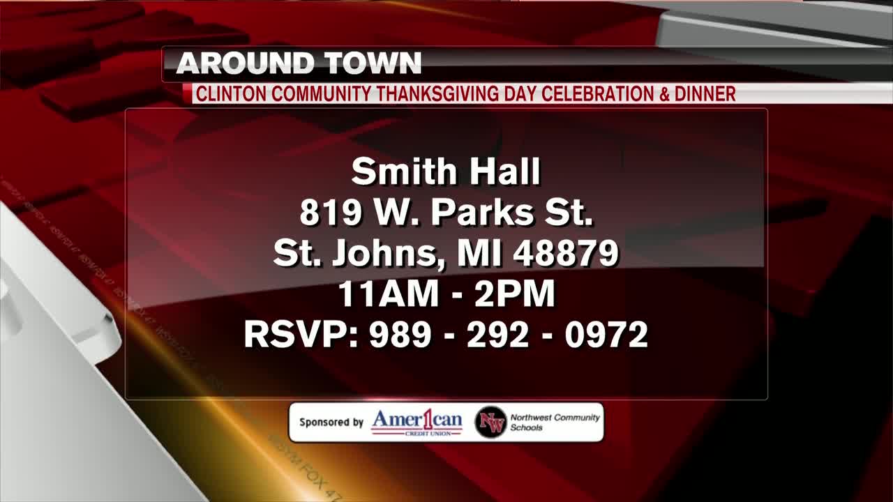 Around Town - Clinton Community Thanksgiving Day Celebration and Dinner - 11/25/19