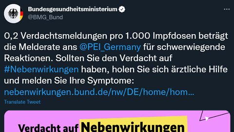 German Ministry of Health admits: 1 in 5000 COVID shots causes SERIOUS side effect