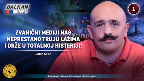 INTERVJU: Mario Bojić – Mediji nas neprestano truju lažima i drže u totalnoj histeriji! (24.7.2020)