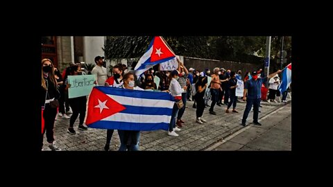 Cubanos en México chocan con Castristas mexicanos