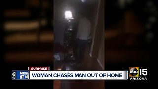 Bizarre break-in caught on video in Surprise