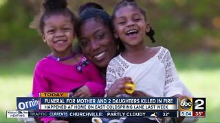 Funeral held for mother, two daughters that died in Baltimore house fire