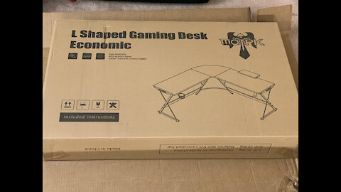 MOTPK L Shaped Gaming Computer Writing Corner L Shaped Desk 51" inch Large Monitor Riser Stand