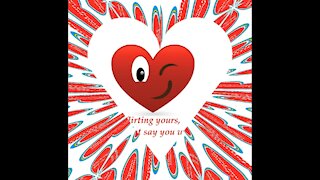 My heart is flirting yours, baby say you want me! [Quotes and Poems]