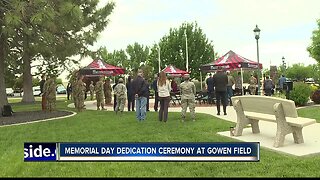 Annual dedication ceremony for Memorial Day at Gowen Field