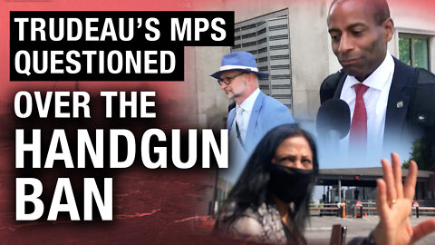 Liberal MPs run away when pressured on Bill C-21 by Rebel News Reporter