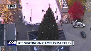 Ice Skating in Campus Martius