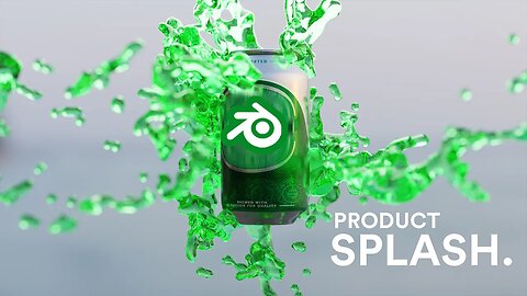 Product Render Liquid Splash Blender 3D