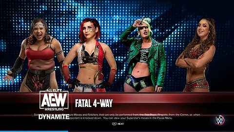 AEW Dynamite Britt Baker vs Nyla Rose vs Toni Storm vs Hikaru Shida Number One Contenders Match