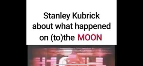 Stanley Kubrick Filmmaker “ We did not go to the moon “ NASAGATE