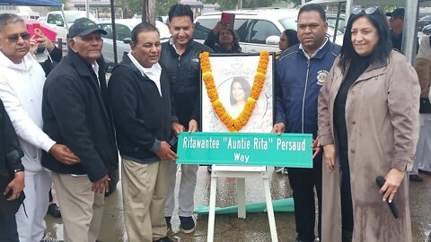 The #lions Rita Persaud #Ritapersaud Street Naming Ceremony on 103rd and 92nd Street Queens NY