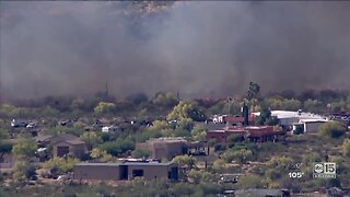 Crews battle Lost Dutchman brush fire