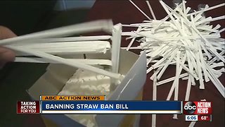 Bill proposed to ban the banning of plastic straws