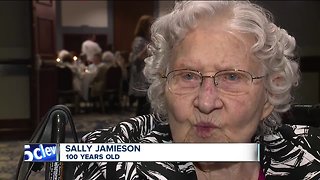 100-year-old volunteer just loves to help people