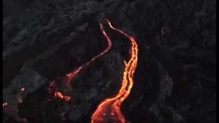 Fantastiske droneoptagelser af Kilauea vulkanen i Hawaii