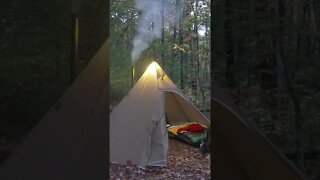 Hot Tent Camping and Bacon