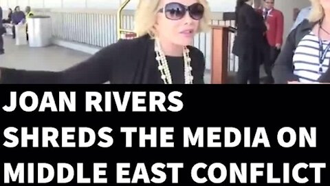 Joan Rivers shreds false media narrative on the Middle East conflict | Short Clips