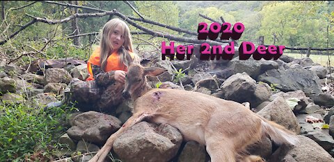 6 year old girl gets her 2nd whitetail deer of 2020