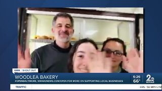 Woodlea Bakery says "We're Open Baltimore!"