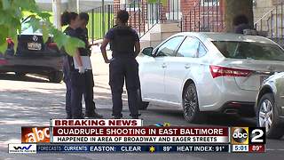 Quadruple shooting under investigation in East Baltimore