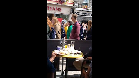 Music day in galway shop street (Ireland)