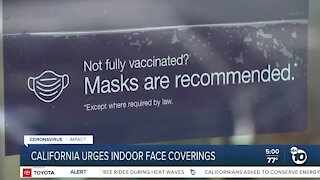 California urges indoor face coverings, will restaurants have to enforce this?
