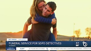 Funeral service for married San Diego Police detectives